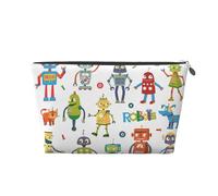 Trousse de toilette de voyage en cuir doré - Pochette de rangement de maquillage imprimée réutilisable, durable et à fermeture éclair, Argenté., Taille unique