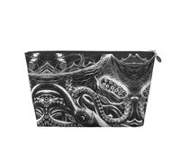 Trousse de toilette de voyage en cuir doré - Sac de rangement réutilisable pour tableau à gratter de l'océan, trousse de rasage pour un usage quotidien, vacances, Argenté., Taille unique