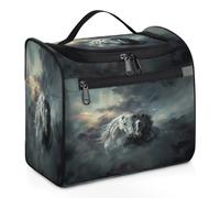 Trousse de toilette de voyage en forme d'animal pour femmes, hommes, enfants, filles, garçons, grande trousse de maquillage à suspendre, trousse de toilette, trousse de douche, 11,2 l, couleur, Big,