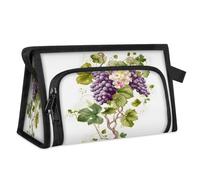 Trousse de toilette de voyage en forme de fleur de raisin pour femmes, hommes, filles, garçons, trousse de maquillage, trousse de toilette, organisateur de cosmétiques, trousse de douche, couleur, M,