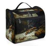 Trousse de toilette de voyage en forme de homard pour femmes, hommes, enfants, filles, garçons, grande trousse de maquillage à suspendre, trousse de toilette, trousse de douche, 11,2 l, couleur, Big,