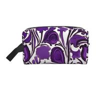 Trousse de toilette de voyage en velours violet 01, trousse de maquillage, trousse de toilette à suspendre pour femme et homme, gym quotidien