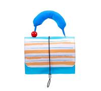 Trousse de toilette de voyage enroulable avec poignée, 22 x 17 x 7 cm, organiseur de cosmétiques amovible, pochette de maquillage portable étanche pour douche, pinceaux et rouge à lèvres, Sac pliable