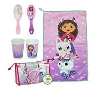 Trousse de Toilette de Voyage Gabby et sa Maison Magique - Rose - 23 x 15 x 8 cm - Grande capacité de Stockage - Fermeture à glissière - Produit Original conçu en Espagne