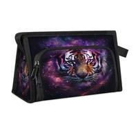 Trousse de toilette de voyage Galaxy Tiger pour femmes, hommes, filles, garçons, trousse de maquillage, trousse de toilette, organisateur de cosmétiques, trousse de douche, couleur, M, Organiseur de