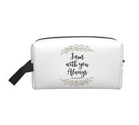 Trousse de Toilette de Voyage I Am with You I Am with You Trousse de Maquillage de Voyage personnalisée Grande capacité avec Fermeture éclair Trousse de Toilette de Voyage Portable Multi-Styles, idée