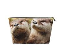 Trousse de toilette de voyage imprimée loutre mignonne - Organiseur de sac à main, organiseur de sac à main, sac de rangement intérieur dans un sac à fermeture éclair, doré, Taille unique, Organiseur