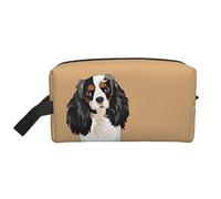 Trousse de toilette de voyage King Charles Spaniel Trousse de maquillage de voyage King Charles Spaniel, trousse de maquillage portable de grande capacité pour femmes et hommes, articles de toilette d