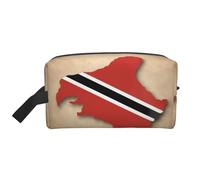 Trousse de toilette de voyage Map03 avec drapeau de Trinité-et-Tobago pour homme, grande capacité, blanc, Taille unique