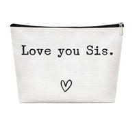 Trousse de toilette de voyage | Meilleure sœur grand organisateur grand organisateur cadeaux frères | Cadeaux amusants d'anniversaire de Noël, maquillage organisateur de voyage de sacs cosmétiques