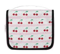 Trousse de toilette de voyage mignonne en forme de cerise pour femmes, hommes, enfants, garçons et filles, trousse de toilette à suspendre, organisateur de maquillage, couleur, L, Organiseur de sac