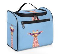Trousse de toilette de voyage mignonne en forme de girafe pour femmes, hommes, enfants, filles, garçons, grande trousse de maquillage à suspendre - 11,2 l, couleur, Big, Organiseur de sac
