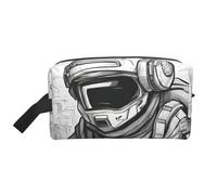 Trousse de toilette de voyage monochrome avec impression de jeu - Trousse de maquillage - Trousse de toilette à suspendre pour femme et homme - Gym quotidien