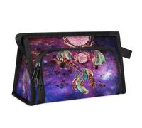 Trousse de toilette de voyage motif attrape-rêves galaxie pour femmes, hommes, filles, garçons, trousse de maquillage, trousse de toilette, organisateur de cosmétiques, trousse de douche, couleur, M,