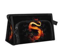 Trousse de toilette de voyage motif dragon chinois pour femmes, hommes, filles, garçons, trousse de maquillage multifonctionnelle, trousse de toilette, organisateur de cosmétiques, trousse de douche,