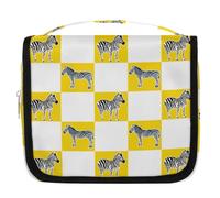 Trousse de toilette de voyage motif zèbre mignon pour femmes, hommes, enfants, garçons, filles, trousse de toilette à suspendre, organisateur de maquillage, couleur, L, Organiseur de sac