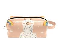 Trousse de toilette de voyage portable à suspendre avec motif de Capybaras in Love - Trousse de maquillage en cuir pour enfants, Multicolore 05, 8.2x3.1x3.5 in/21x8x9 cm