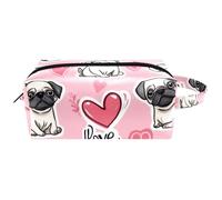 Trousse de toilette de voyage portable à suspendre avec motif de Capybaras in Love - Trousse de maquillage en cuir pour enfants, Multicolore 06, 8.2x3.1x3.5 in/21x8x9 cm