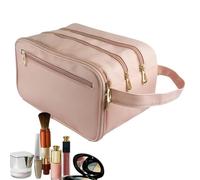 Trousse de toilette de voyage portable - Organiseur de maquillage avec grande capacité et poignée - Mallette cosmétique pratique pour femmes et filles - Organisateur de maquillage pour accessoires de