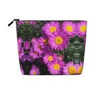 Trousse de toilette de voyage pour clés de piano avec notes de musique - Idéale pour les voyages d'affaires et un usage quotidien., Fleur violette d'été, Taille unique