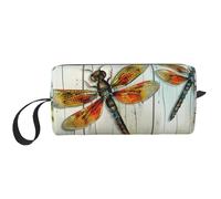 Trousse de toilette de voyage pour femme avec poignée et fermeture éclair Motif canard, Clôture libellule, Taille unique, Trousse de maquillage