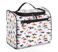 Trousse de toilette de voyage pour femmes, hommes, enfants, filles, garçons, grande trousse de maquillage à suspendre de 11,2 L, trousse de toilette, trousse de douche, couleur, Big, Organiseur de sac