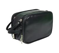 Trousse de toilette de voyage pour homme, trousse de toilette pour homme, Trousse de toilette portable en PU pour hommes, Sac cosmétique réutilisable pour hommes, organisateur de toilette, grandes tro