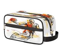 Trousse de toilette de voyage pour joueur de basket-ball Sportsman - Trousse de maquillage portable - Grande capacité - Pour homme et femme, Sportsman, 10.5×4.4×5.3 in