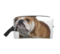 Trousse de toilette de voyage résistante à l'eau avec drapeau arc-en-ciel - Grande capacité de rangement portable pour salle de sport et essentiels quotidiens, Bulldog anglais, Taille unique