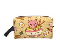 Trousse de toilette de voyage résistante à l'eau avec feuilles d'eucalyptus - Grande capacité de rangement portable pour salle de sport et essentiels quotidiens, Delicious Sweet Ramen, Taille unique
