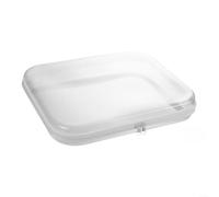 Trousse de toilette de voyage rigide à fermeture éclair en plastique portable étanche pour outils de maquillage, articles de toilette, blocs de construction (35 x 31 x 6 cm)