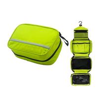 Trousse de Toilette de Voyage Suspendue - Grande Capacité 4 Compartiments, Sac Cosmétique Pliable avec Crochet, Imperméable, Organisateur de Salle de Bain pour Femmes & Hommes (Vert Clair)