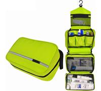 Trousse de toilette de voyage suspendue Trousse de rasage Make-up Organizer Grande capacité Séparation sec-humide, Vert clair
