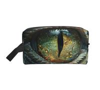 Trousse de toilette de voyage The Dragon's Green Eyes pour homme, grande capacité, blanc, Taille unique