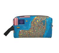Trousse de toilette de voyage, trousse de maquillage, trousse de maquillage, trousse de toilette à suspendre pour femme et homme, salle de sport quotidienne