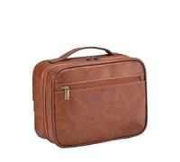 Trousse de toilette de voyage, trousse de toilette, trousse de toilette à fermeture éclair en cuir PU for hommes, sac de rangement portable for affaires, organisateur de produits de toilette, sac de v