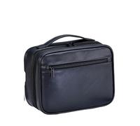 Trousse de toilette de voyage, trousse de toilette, trousse de toilette à fermeture éclair en cuir PU for hommes, sac de rangement portable for affaires, organisateur de produits de toilette, sac de v