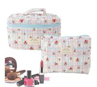 Trousse de toilette de voyage - Trousse de voyage pour articles de toilette | Trousses de toilette pour femmes voyage | Trousse de toilette pour voyage | 2PCS Trousse à cosmétiques zippée de grande ca