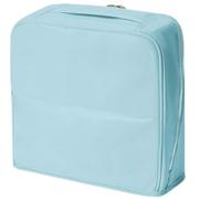 Trousse de Toilette élégante et Compartimentée Sac À Cosmétiques Cloisonné Main Organisateur Multi-Poches Maquillage de Voyage Portable sur Pied avec Compartiments(Blue,M)