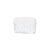 Trousse de toilette en coton bio - miss fleur de lune blanc TU