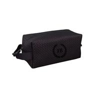 Trousse de Toilette en Cuir véritable Fait à la Main Kit Double pour Homme Trousse de Toilette Cadeau pour Lui - Tobacco, Noir-2