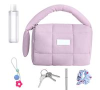 Trousse de toilette en forme de bouffée - Grande capacité - Organiseur de maquillage de voyage étanche | Pour femmes et voyages, cosmétiques et articles de toilette, portable et spacieux, durable et