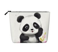 Trousse de toilette en forme de cœur avec fermeture éclair pour femme - Organiseur de voyage portable, Panda mignon 2, Taille unique