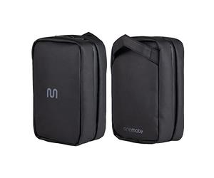 Trousse de toilette en matériau imperméable avec compartiment pour brosse à dents - Trousse de toilette noire pour homme et femme à suspendre - Sac de toilette avec divers compartiments pour voyager -