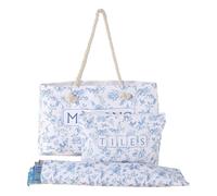 Trousse de toilette en polyester robuste avec motif Mahjong et fermeture éclair - Trousse de toilette à imprimé floral - Idéal pour le camping et les voyages d'affaires, b, One Size, Beauté de masse