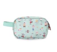Trousse de Toilette Enfant Lavable en RPET avec 2 Compartiments | The Three Little Pigs