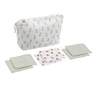 Trousse de toilette et 6 éponges botanica