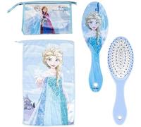 Trousse de toilette et de voyage Disney pour enfants avec peigne, trousse de toilette et serviette, ensemble d'hygiène personnelle idéal pour offrir, voyager et utiliser au quotidien