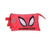 Trousse de toilette et trousse à crayons Disney Marvel, Spiderman Authentic, en polyester, bandoulière réglable. Par Joumma Bags.