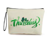 Trousse De Toilette Femme Jeudi Petite Trousse Maquillage,Trousse Maquillage Femme pour Portable,Trousse Maquillage,Pochette Tissu,Trousse De Toilette Fille,Porte Monnaie